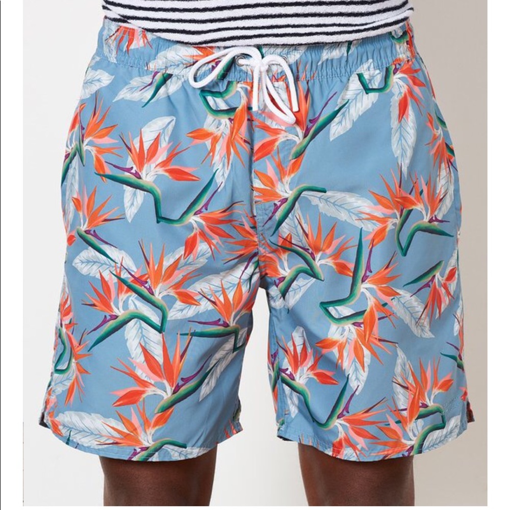 ✨NWOT✨ SATURDAYS NYC TIMOTHY PARADISE SWIM TRUNKS